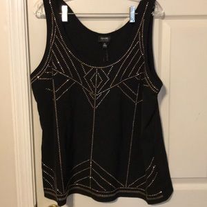 NWT Nicole by Nicole Miller Embellished Blouse